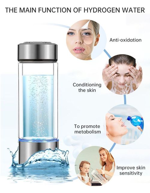 Portable hydrogen water cup