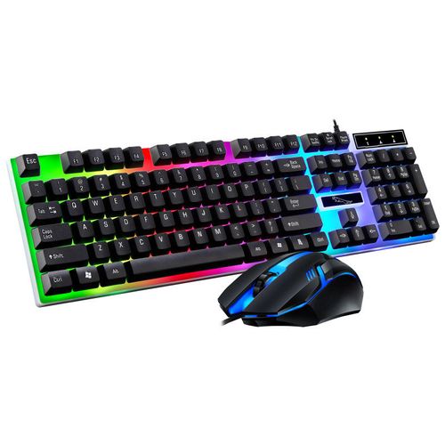 Illuminated mechanical keyboard and mouse set