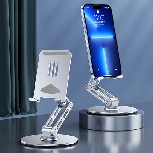 Rotatable metal phone holder