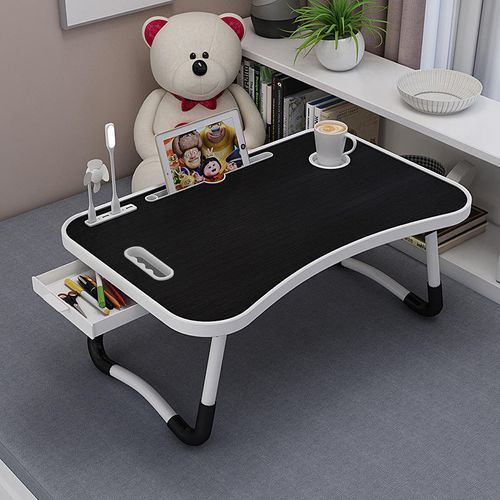 Folding desk for bed