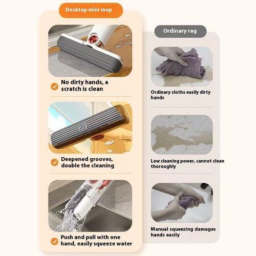 Mini mop for household use, no need for hand washing