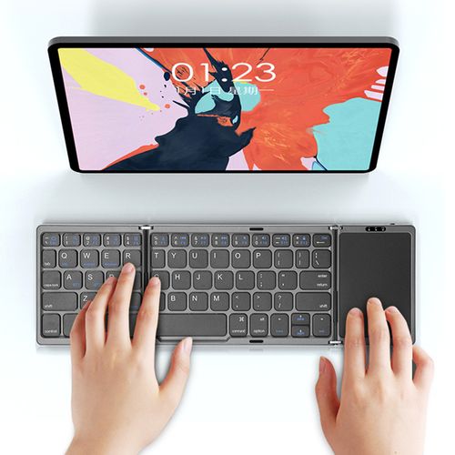 Three-fold Bluetooth keyboard