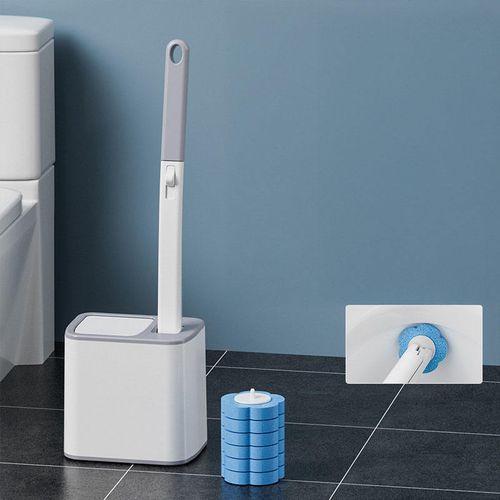 Replace the cleaning brush head for the toilet antibacterial brush