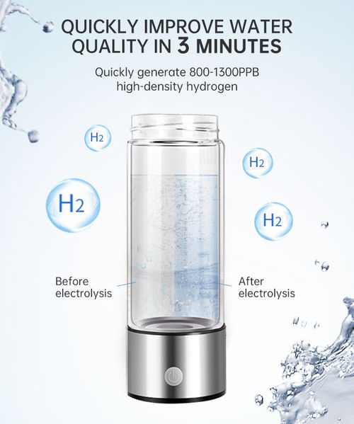 Portable hydrogen water cup