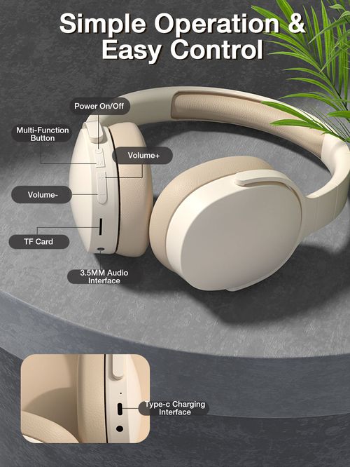 Wireless head-mounted Bluetooth earphones