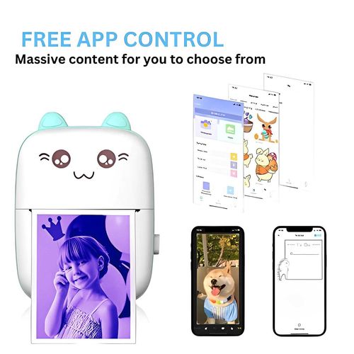 Wireless thermal photo printer