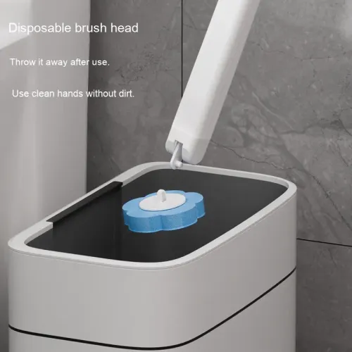 Replace the cleaning brush head for the toilet antibacterial brush