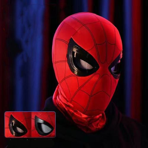 The eyes of Spider-Man's headpiece can move