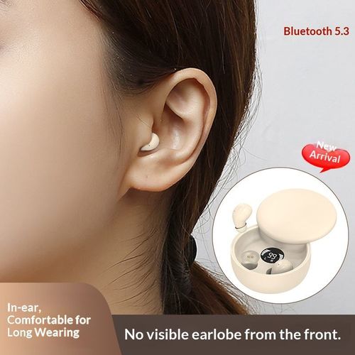 MSHUKCOE Mini Invisible Headphones Bluetooth 5.4 True Wireless In-Ear Earphones sport Audio Earbud audifonos bluetooth wireless headphones noise cancelling headphones gamingheadset