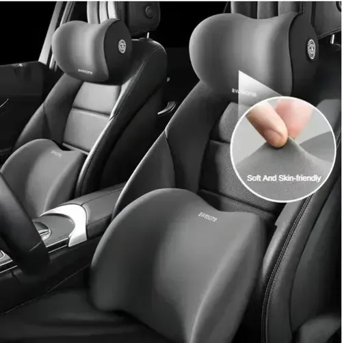 Car Headrest & Lumbar Support Cushion