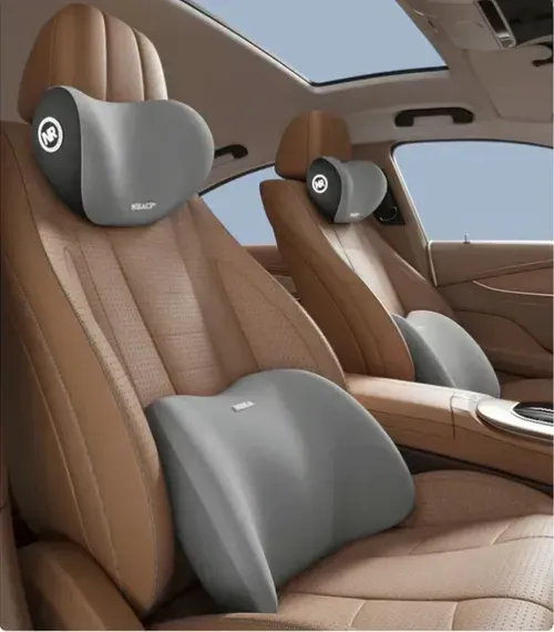 Car Headrest & Lumbar Support Cushion