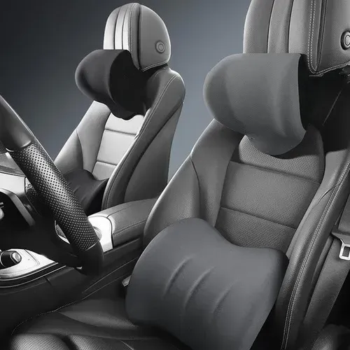 Car Headrest & Lumbar Support Cushion