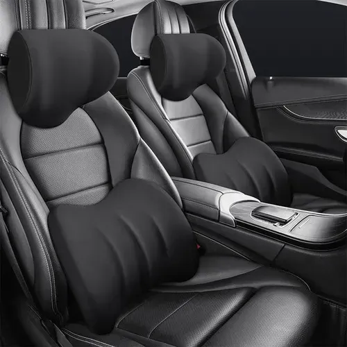 Car Headrest & Lumbar Support Cushion