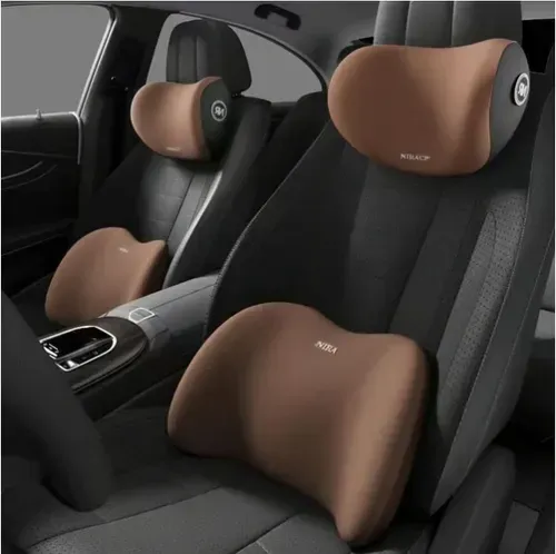 Car Headrest & Lumbar Support Cushion