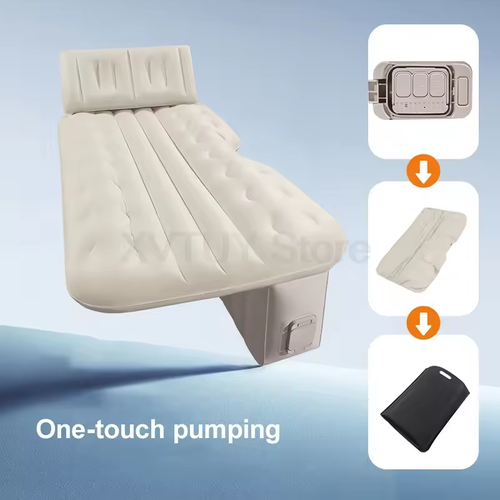 Universal Inflatable Mattress for Car Camping - Portable Folding Travel Sofa Pillow