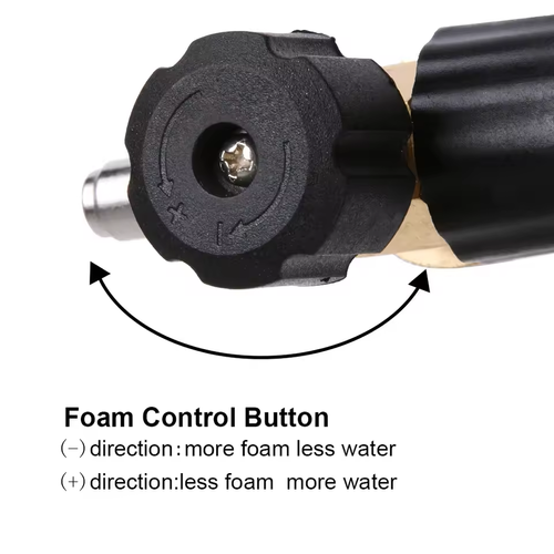 1L Adjustable Pressure Foam Gun with 1-4 Quick Connector for Car Washing