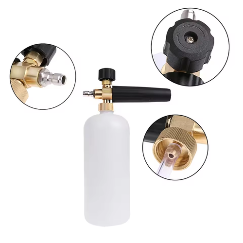 1L Adjustable Pressure Foam Gun with 1-4 Quick Connector for Car Washing