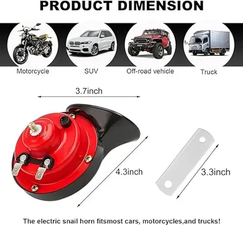Buy one, get one free 24V Super Loud Waterproof Train Horn for Cars Motorcycles Boats Trucks Universal Air Horn