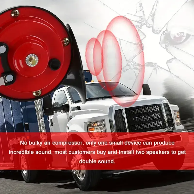 Buy one, get one free 24V Super Loud Waterproof Train Horn for Cars Motorcycles Boats Trucks Universal Air Horn