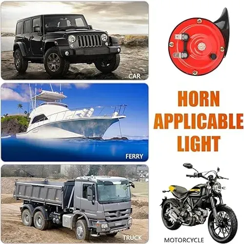 Buy one, get one free 24V Super Loud Waterproof Train Horn for Cars Motorcycles Boats Trucks Universal Air Horn