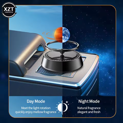 Buy 1 Get 1 Free Solar Powered Car Air Freshener with Essential Oil Diffuser and Starry Night Light