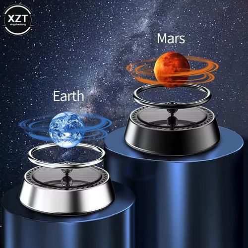 Buy 1 Get 1 Free Solar Powered Car Air Freshener with Essential Oil Diffuser and Starry Night Light