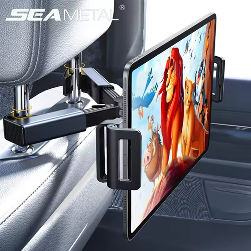 2025 Best-Selling Car Headrest Tablet Holder Universal Rear Seat Mount for Movies Office Navigation