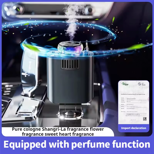 5-in-1 Car Accessory with 45W Fast Charger Aroma Diffuser Starry Sky LED Lights