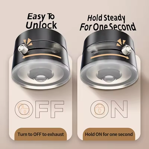 Vacuum Magnetic Folding Phone Stand Double Suction Cups 360° Rotation for Glass-Tile-Metal