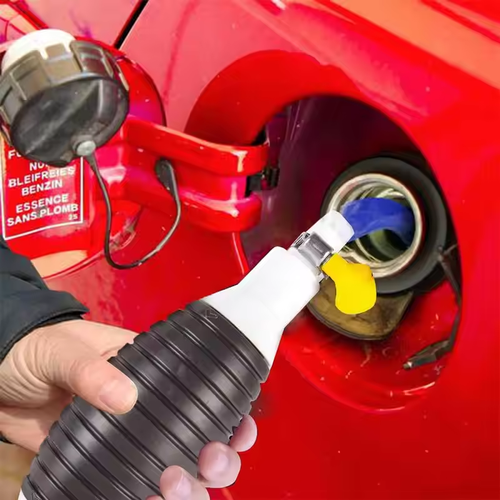 2M PVC Manual Fuel Pump | Gasoline-Diesel Dual-Use | Car Rescue-Farm Machinery | Explosion-Proof & Leakproof