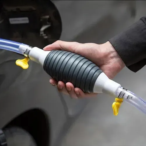 2M PVC Manual Fuel Pump | Gasoline-Diesel Dual-Use | Car Rescue-Farm Machinery | Explosion-Proof & Leakproof