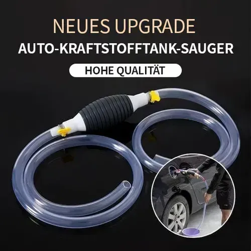 2M PVC Manual Fuel Pump | Gasoline-Diesel Dual-Use | Car Rescue-Farm Machinery | Explosion-Proof & Leakproof