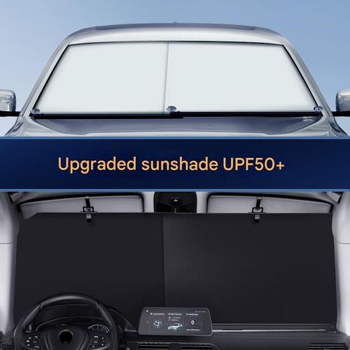 🔥 6-Layer Nano Sunscreen Car Retractable Sunshade | Universal Fit + Auto-Adjustable Shade