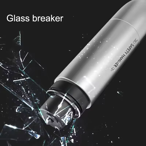 2-in-1 Car Safety Hammer Emergency Glass Breaker & Seat Belt Cutter Survival Tool Gift（2pcs）