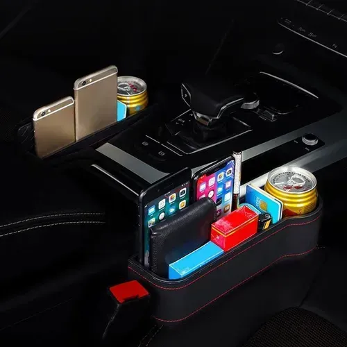 🚗 Front Row Dual Organizer Set  Car Driver Seat Organizer - Organize Keys or Phone or Coffee in Seconds! ✨