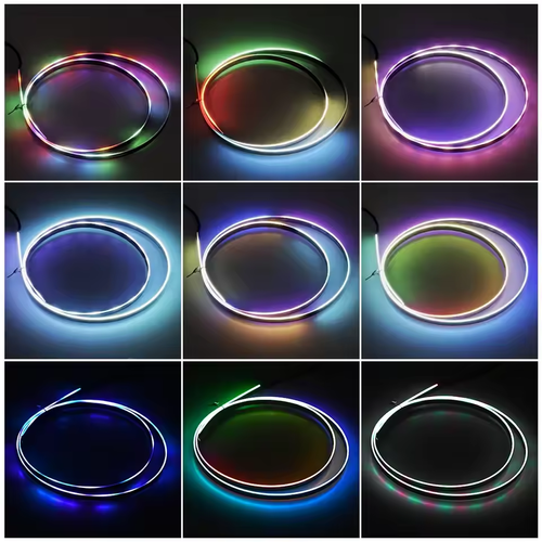 APP Remote 64-Color RGB Car LED Ambient Light 110cm Hidden Acrylic Strips
