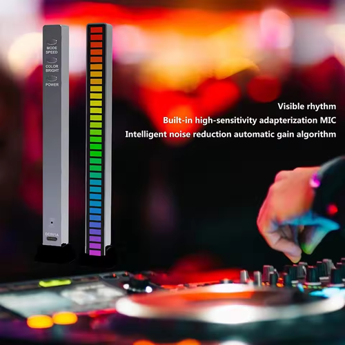 Smart RGB Music Rhythm Lamp APP Sound Control Ambient Light for Gaming & Desk​