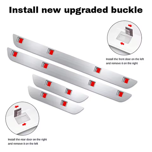 USB Power Welcome Logo Projector Door Sill Light for Car Modification（4pcs）