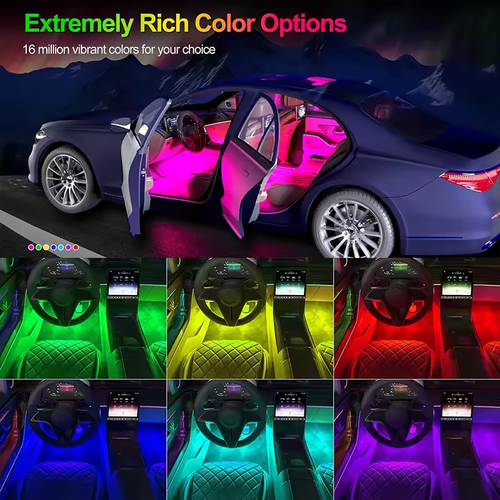 APP Control RGB Ambient Light LED Footwell Strip for Cars SUVs 4x4 Off-Road