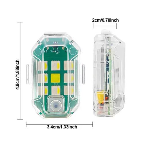 2-Pack 7-Color Remote Car Bumper Lights – 7 Hues at Fingertips, Night Drive Vibe Booster！