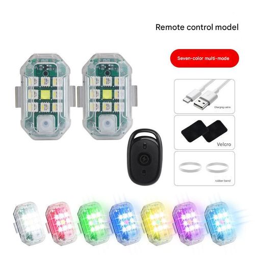 2-Pack 7-Color Remote Car Bumper Lights – 7 Hues at Fingertips, Night Drive Vibe Booster！