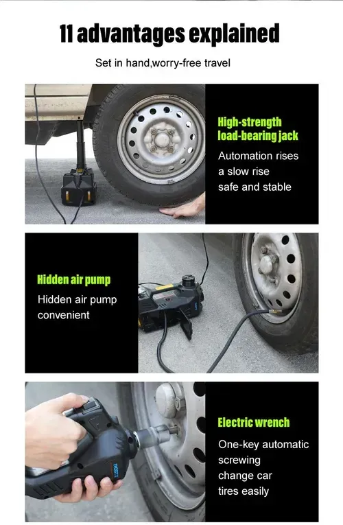 Multifunctional electric jack