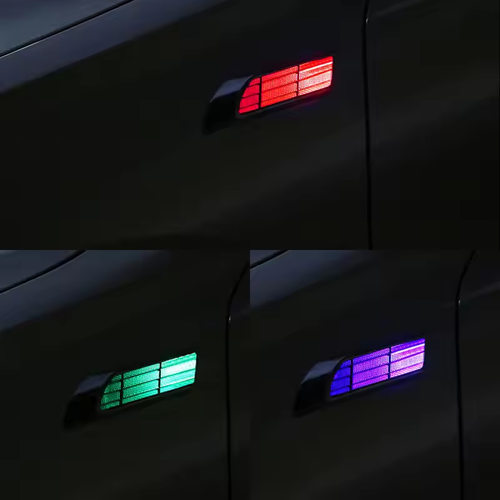 2pcs Car Solar Flashing LED Warning Lights Universal Adjustable Automotive Parking Rearing Warning Light Car Styling Accessories