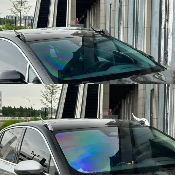 Car Roof devil horns modification