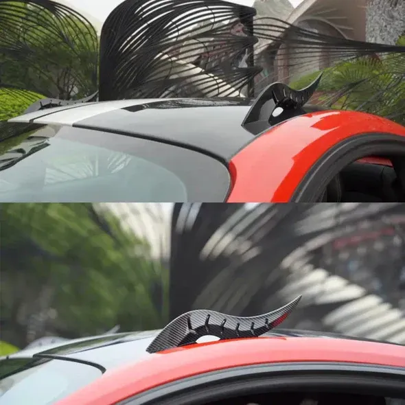 Car Roof devil horns modification