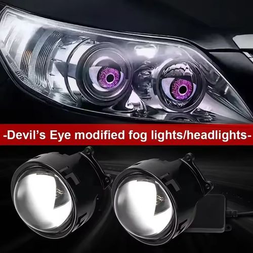 Cool Decoration Dynamic LED Car Headlights Devil Eye LED Car Light Headlight Assembly Modified Eagle Eye Light Cars Accessory