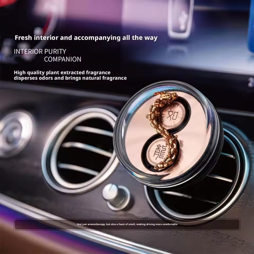 Wind Power Dragons Move Around The World Dynamic Car In Aromatherapy Youlong Car Perfume Air Outlet Ornaments Car Accessories