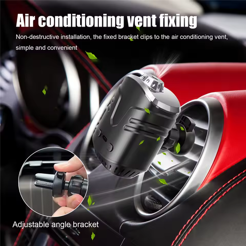 Car Aroma Diffuser with LED Starry Ambient Light For Cologne Perfume Car Air Freshener Flavoring for Cars Fragrance Diffusers