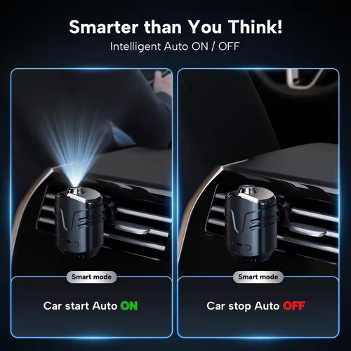 Car Aroma Diffuser with LED Starry Ambient Light For Cologne Perfume Car Air Freshener Flavoring for Cars Fragrance Diffusers