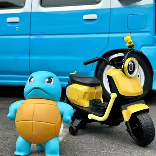 New Popular Toys Anime Will Spray Water Jenny Car Accessories Spray Water Big Size Proud And Cute Model Toys Car Squirtle Orname（16cm）